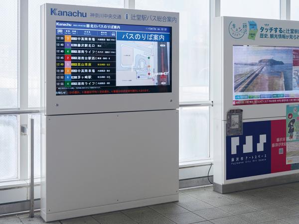 写真：主要駅の表示機