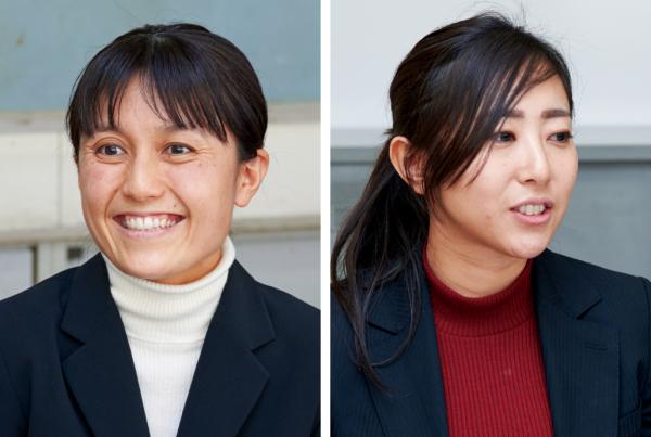 写真：関市立下有知小学校 教諭 山口 芙美 様 （写真左） 教諭 稲川 友里恵 様 （写真右