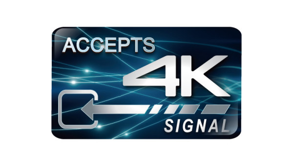 ACCEPTS 4K SIGNALロゴ